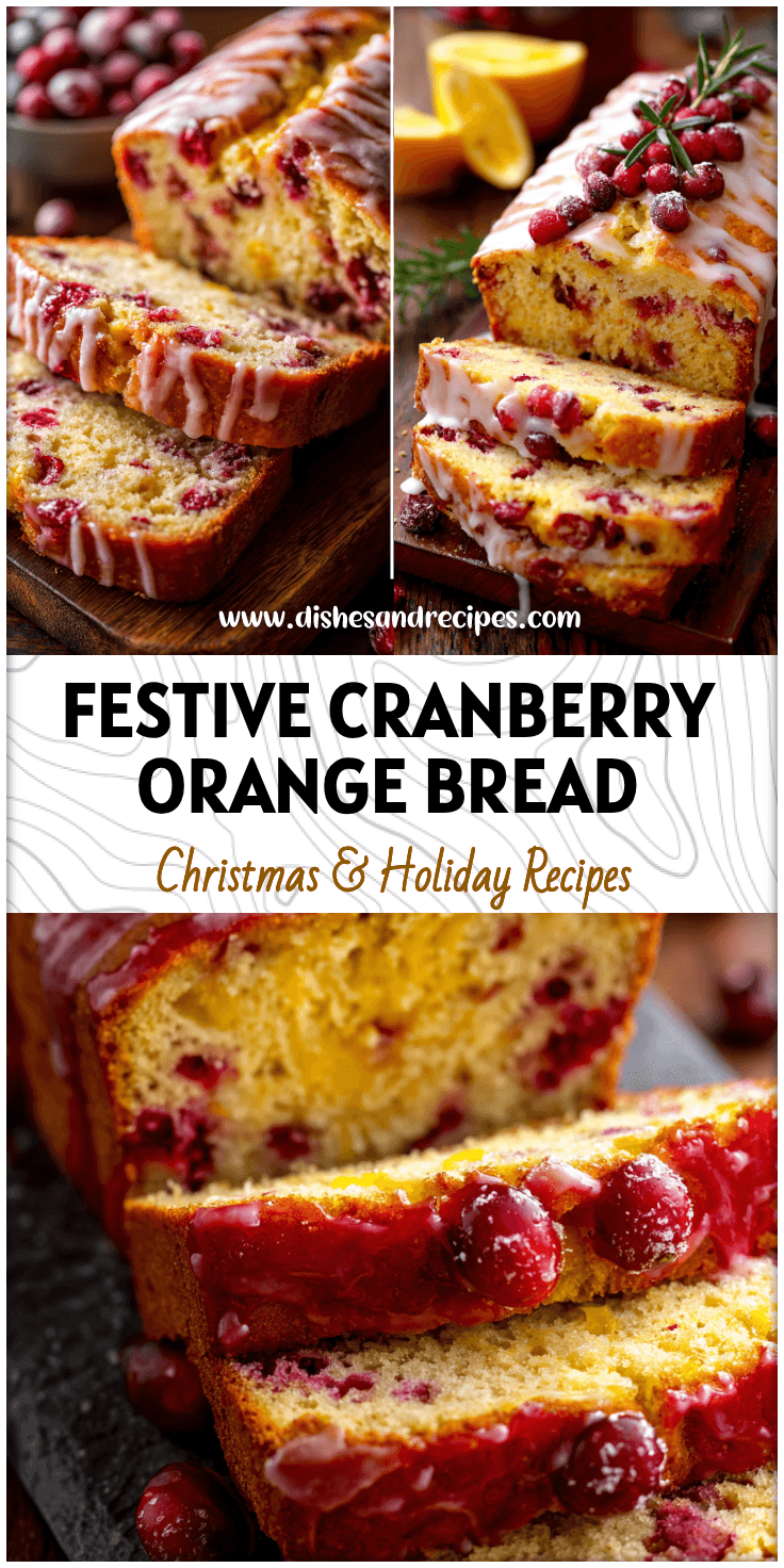Christmas Cranberry Bread with Orange Glaze – Easy Christmas Bread Recipe